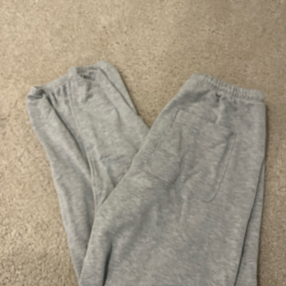 Gray sweatpants